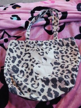 Leopard Print Playboy Tote Bag